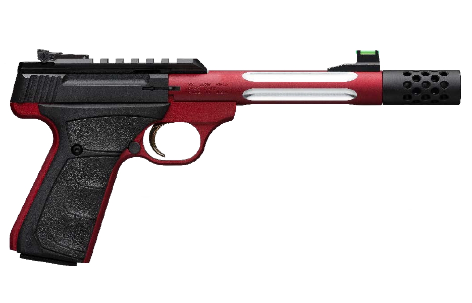 Browning Arms Company Buckmark Pls Lt Comp 22Lr Red# Red Anodized | 5.9″ Thd Bbl 051553490