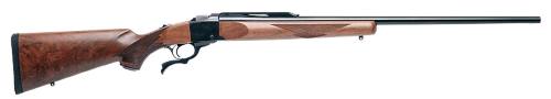 Ruger 1B STD RIFLE 257WBY BL/WD 28″# 11386 BLUE & WALNUT