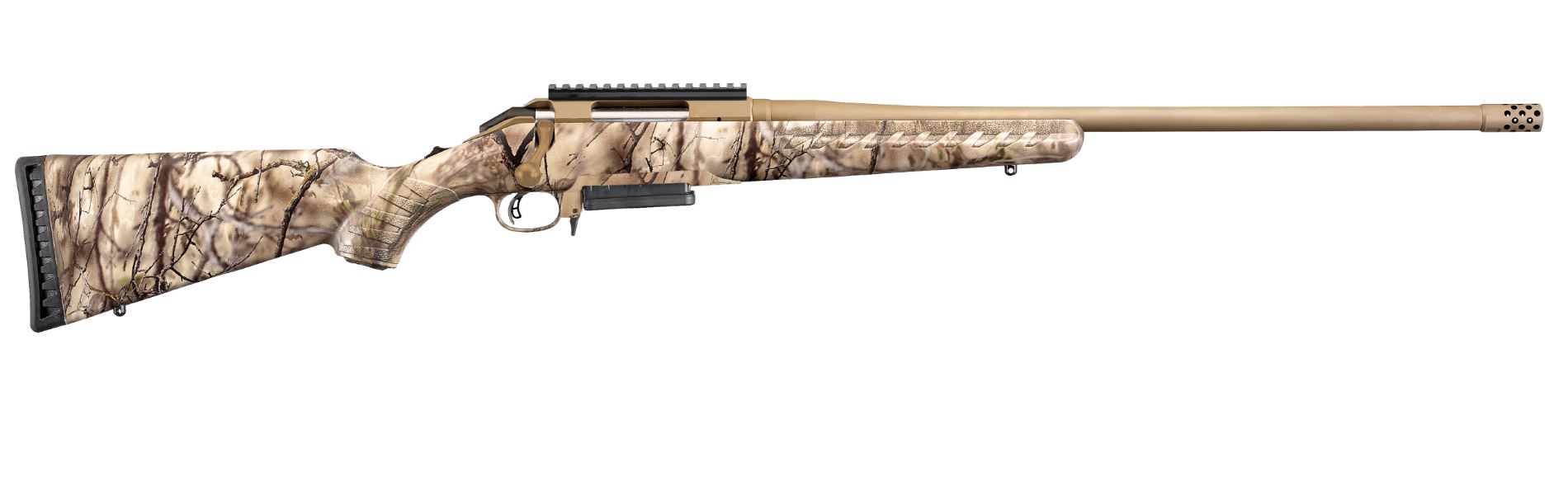 Ruger American 30-06 Go Wild 22″ Tb 26927|Go Wild Camo|Thread Bbl 26923