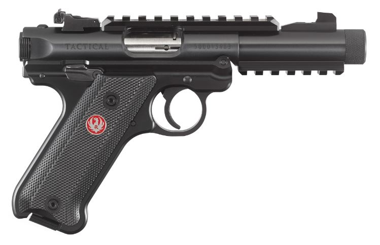 Ruger Mkiv Tactical 22Lr 4.4″ Blk/Sy 40150|Black|1/2-28 Tpi|10+1 40150