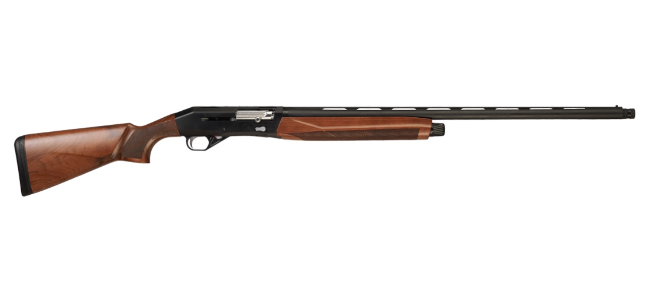 Cz-Usa 1012 Semi Auto 12/28 3″ Bl/Wd Glossy Black | Wood Stock Cz06350