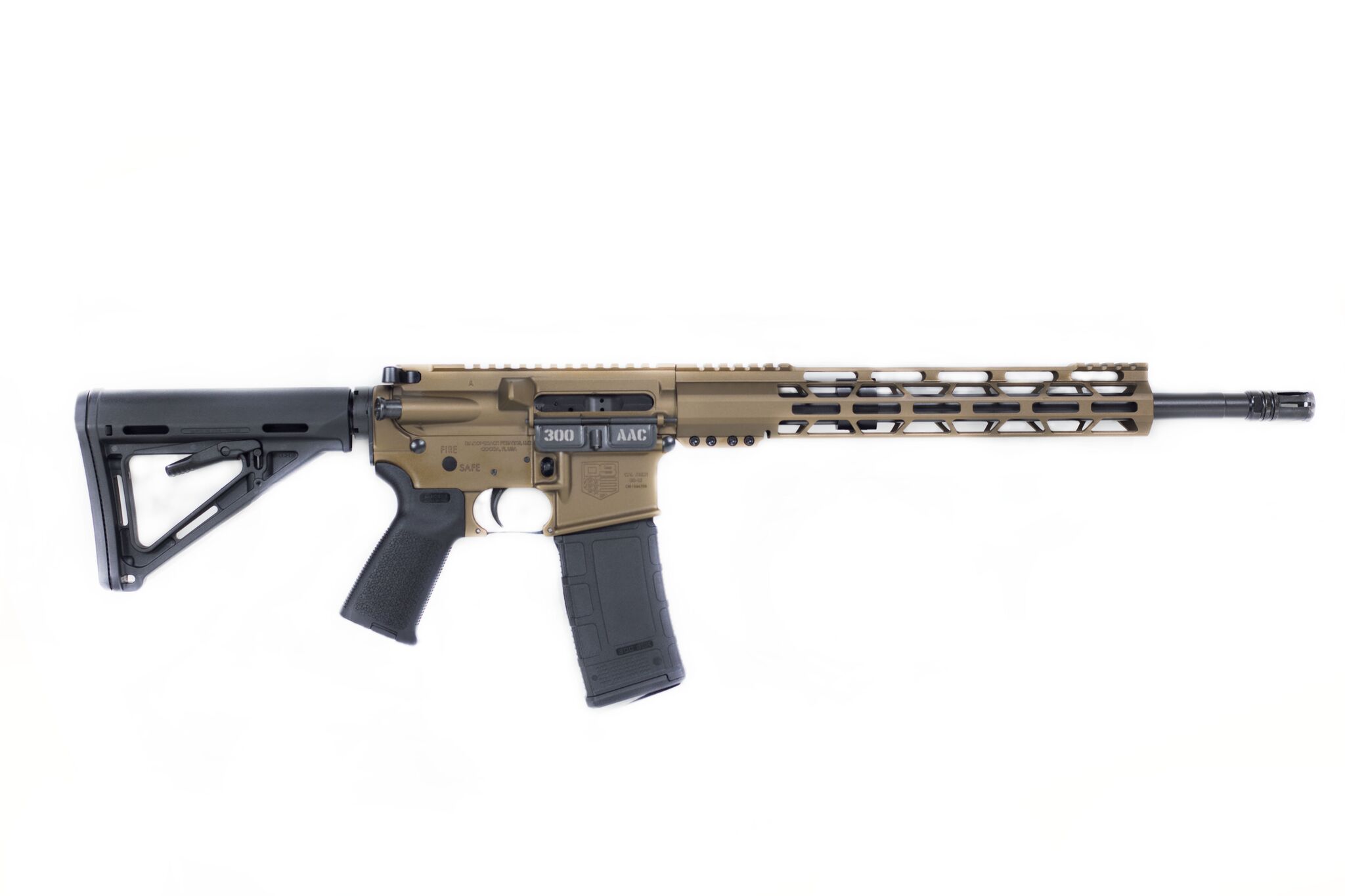 Diamondback Firearms DB15 300BLK 30+1 16″ BRNZ MLOK 12″ M-LOK RAIL DB15CCML300BB