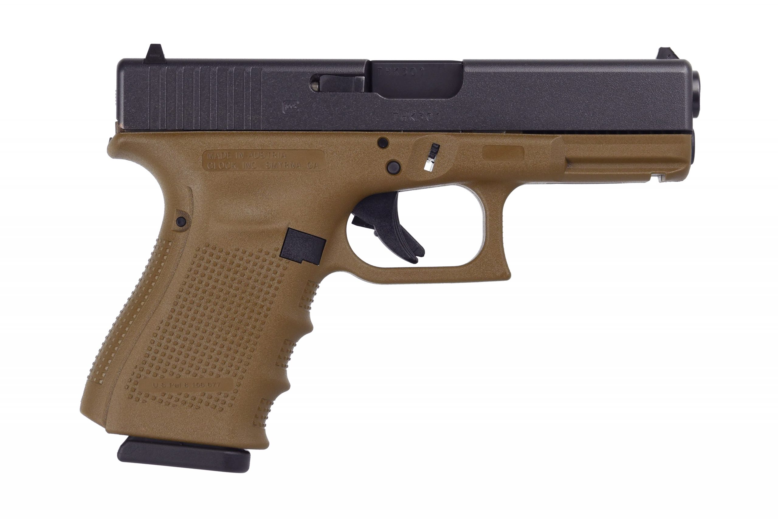 Glock Austria / Glock Inc. G19 G4 Fde 9Mm 15+1 4.0″ Fs 3-15Rd Mags | Accessory Rail Glpg1950203D Scaled