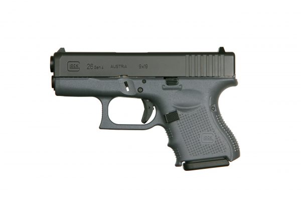 Glock G26 G4 Gray 9Mm 10+1 3.46″ Fs# 3-10Rd Mags Glpg2550201Gf L Scaled