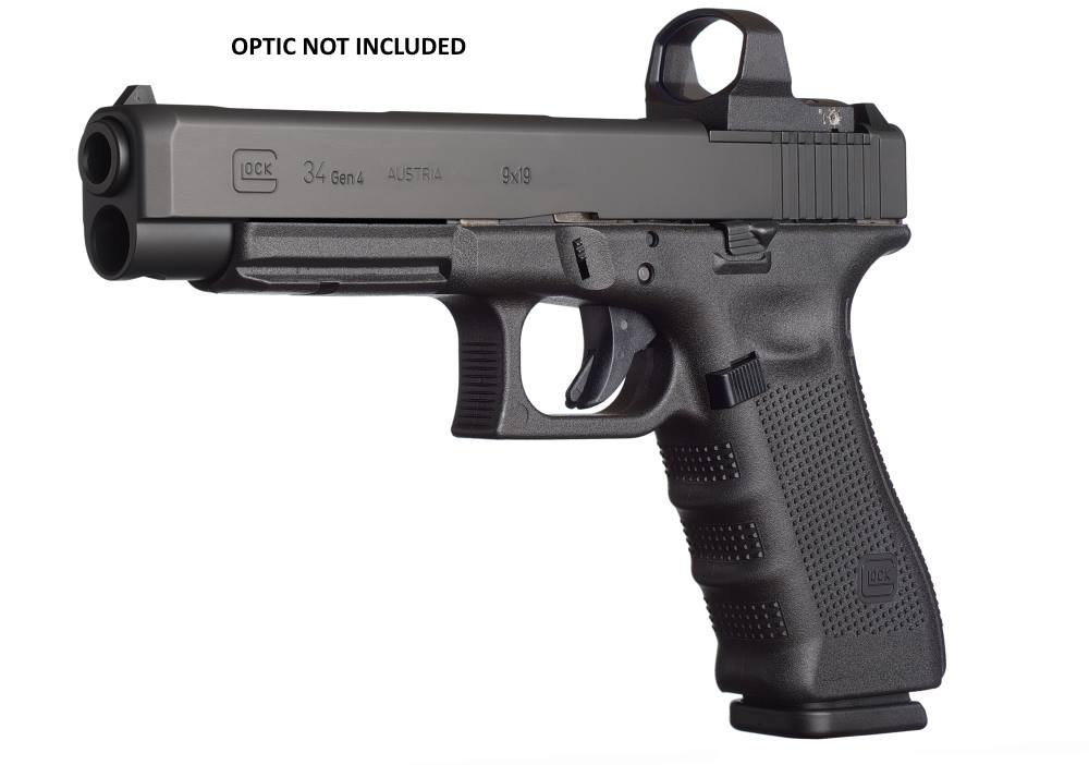 Glock Inc G34 G4 9Mm 17+1 5.3″ Mos As 3-17Rd Mags|Modular Optics Sys Glpg3430101Mos