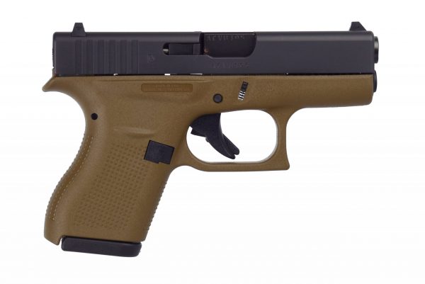 Glock G42 G3 Fde 380Acp 6+1 3.25″ Fs W/Two 6Rd Mags Acc &Amp; Case Glui4250201De Scaled