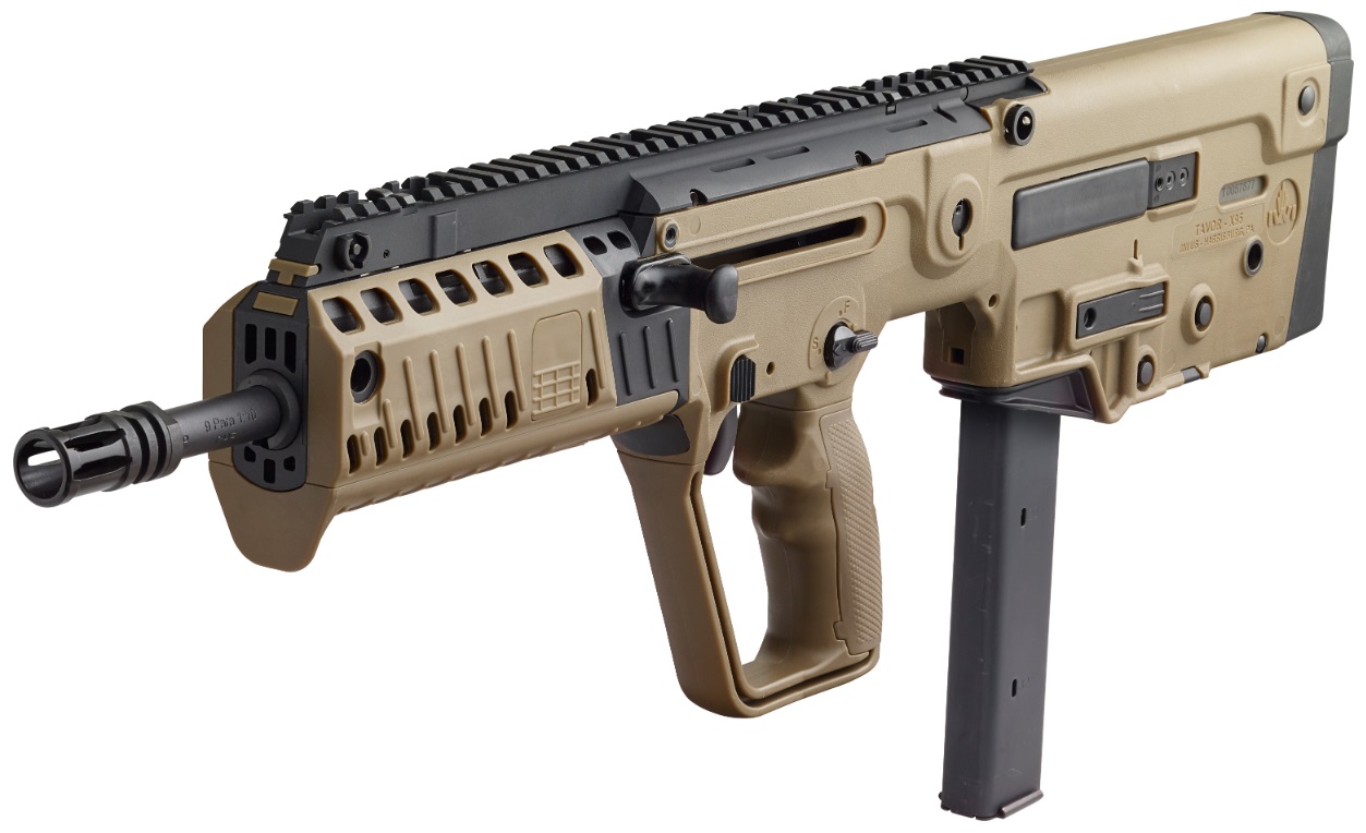 Iwi – Israel Weapon Industries Tavor X95 9Mm Fde 17″ 32+1 Flattop/Bull Pup/Buis W/Tritm Iwxfd17 9