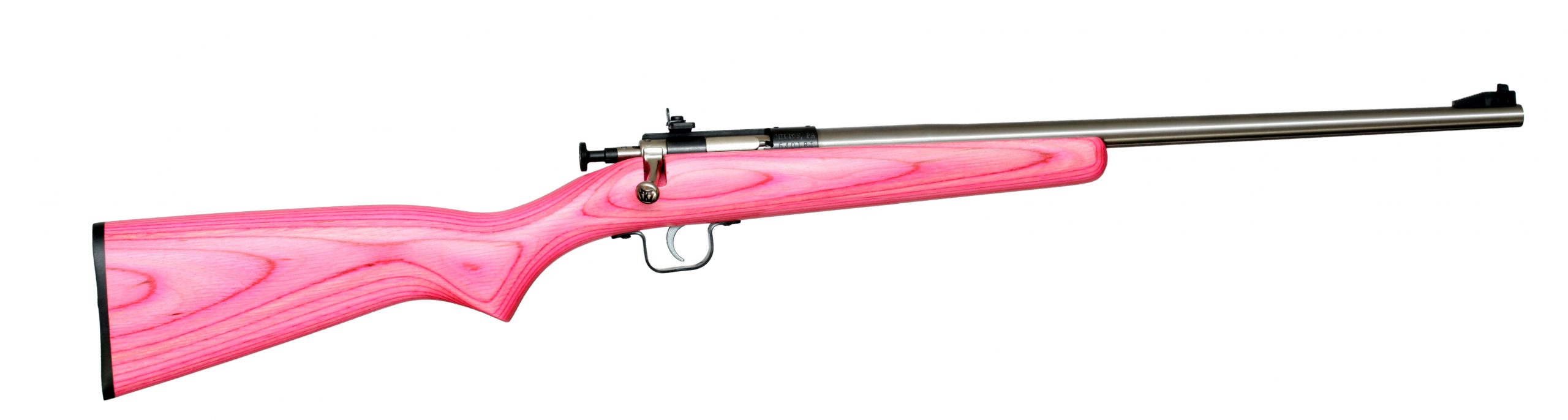 Keystone Sporting Arms CRICKETT 22LR SS/PINK LAM BLUE RECEIVER W/STAINLESS BBL KSA2226 scaled