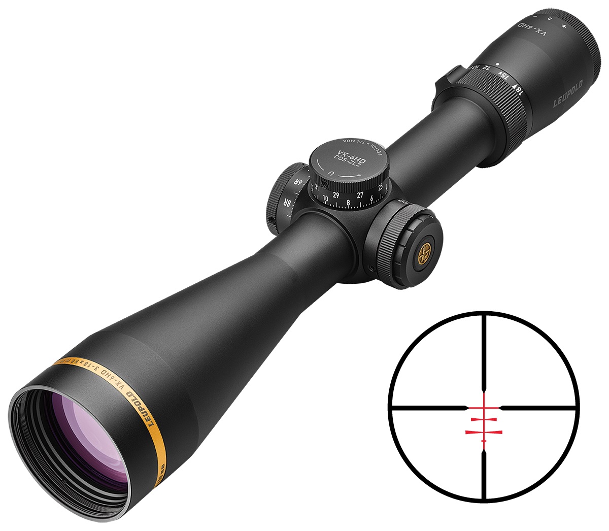 Leupold VX-6HD 3-18X50 30MM SF CDS B&C SIDE FOCUS|B&C ILLUM RETICLE LP171573