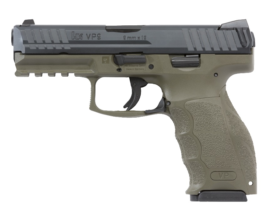 Heckler And Koch (Hk Usa) Vp9 9Mm Od Green 4.1″ 10+1 Fs 700009Gr-A5 | 2 Magazines M700009Gr A5