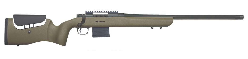 Mossberg MVP LR 224VAL 20″ BL/ODG 10+1 THREAD BBL W/CAP | ADJ COMB