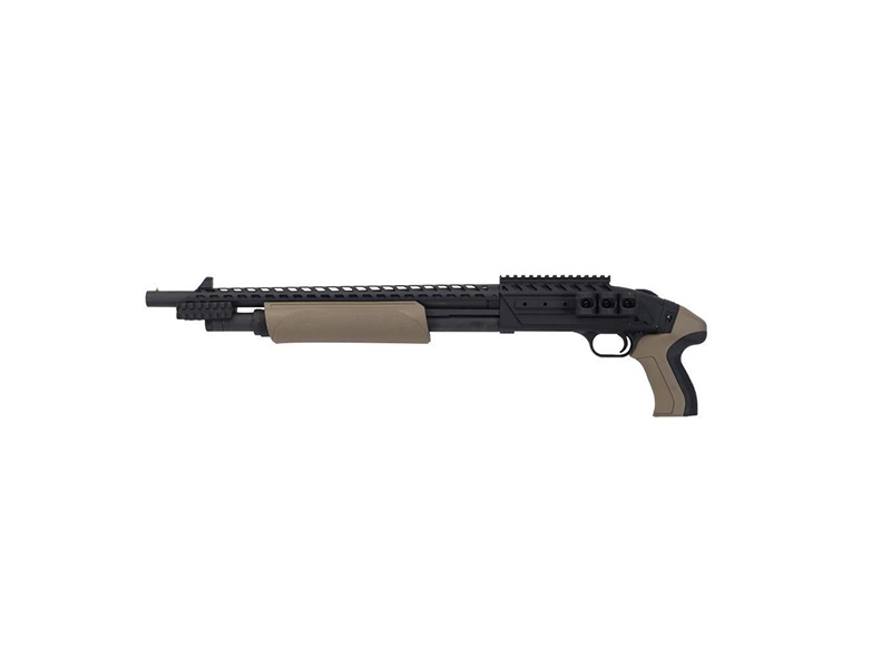 Mossberg 500 SCOR CRUIS 12/18.5 BL/FDE# FDE FURNITURE|RAIL/HEATSHIELD