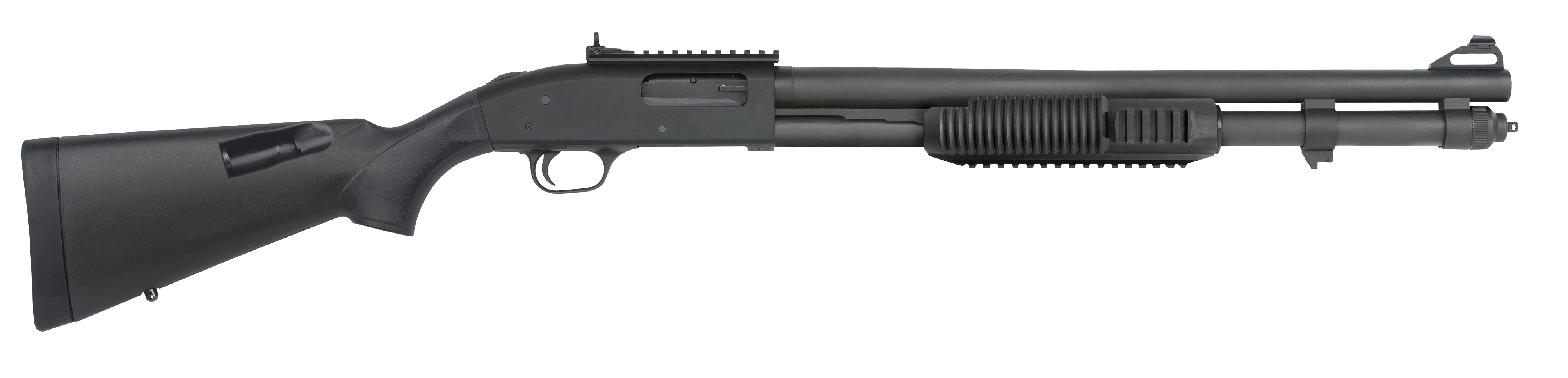 Mossberg 590A1 XS SECURITY 12/20 3″ PKZ PARKERIZED | TRI-RAIL FOREND