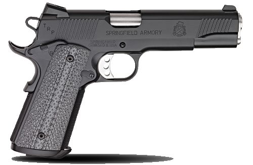 Springfield Inc. 1911 45 Trp Service Blk Ns Ca 5″ Bbl / Full Size Grip 7+1 Pc9108Lp 1