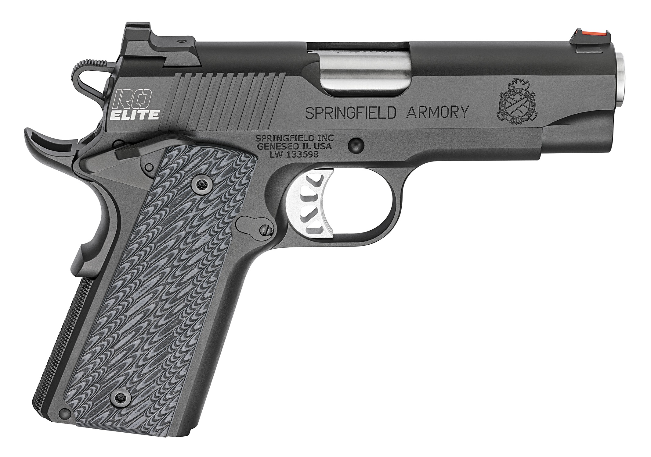 Springfield Armory 1911 Ro Elite Lw Chmp 45Acp 4″ (2) 7Rd Mags | Range Bag Pi9136E