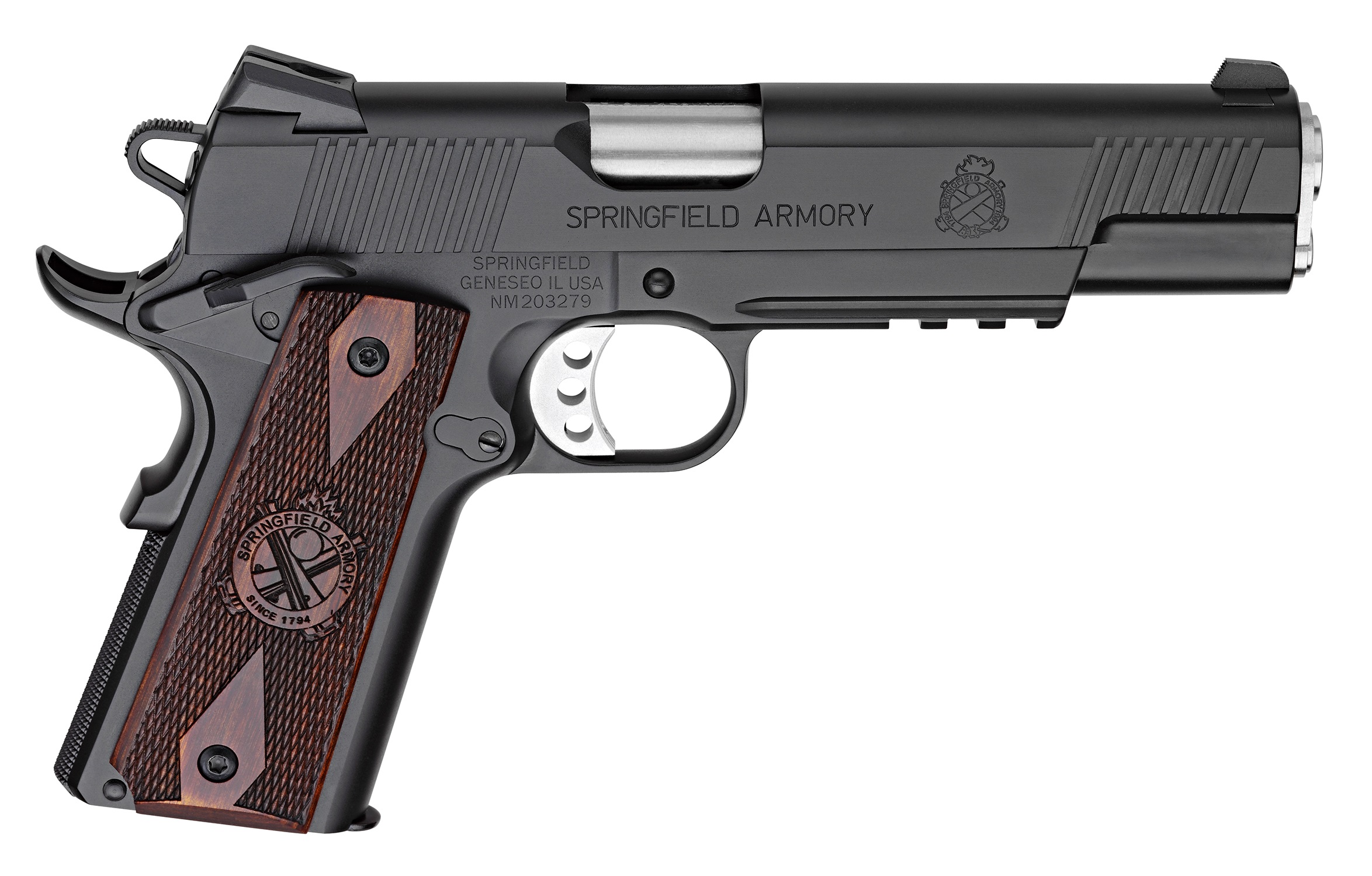 Springfield Inc. 1911 45 Ltwt Operator Blk Ns 5″ Bbl / Full Size Grip 7+1 Px9116L18