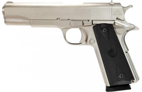 Rock Island Armory M1911-A1 Tact 45Acp Nickel 5″ Extended Beavertail Ri51448