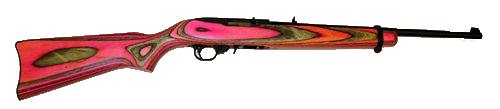 Ruger 10/22 Carbine Pink/Black Lam 1222 Ru1022Rb Kbx