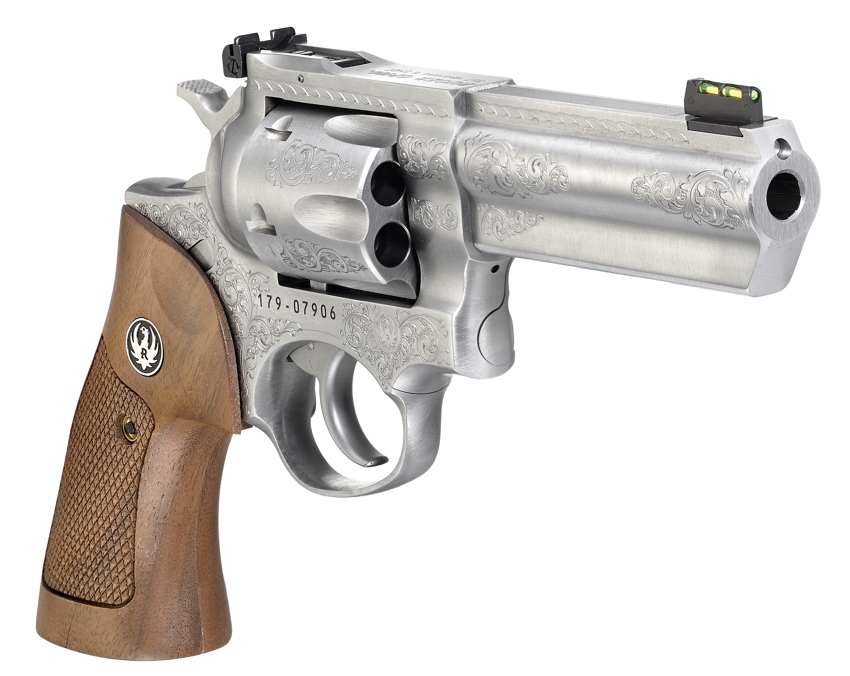 Ruger Gp100 Deluxe 357Mag Ss 4″ 1784 Custom Engraved Ru1784