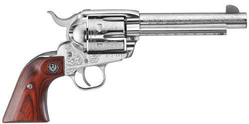 Ruger Vaquero 45Lc Ss 5.5″ Engraved 5157|Diamond Wd Grips Ru5157