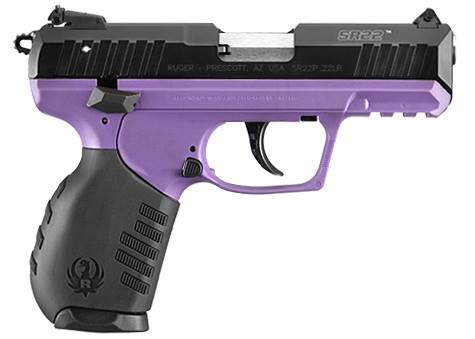 Ruger Sr22 Pistol 22Lr Bl/Purple As 3606 Ruger3606