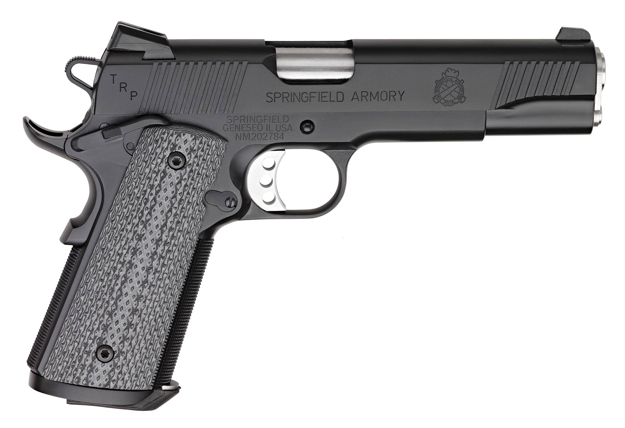 Springfield Inc. 1911 45 Trp Service Blk Ns 5″ Bbl / Full Size Grip 7+1 Sfpc9108L18