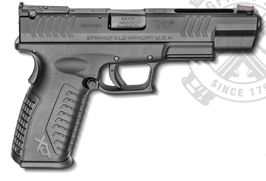 Springfield Armory Xdm 10Mm Black 5.25″ 15+1 As Fiber Optic Front Sight Sfxdm952510Bhce