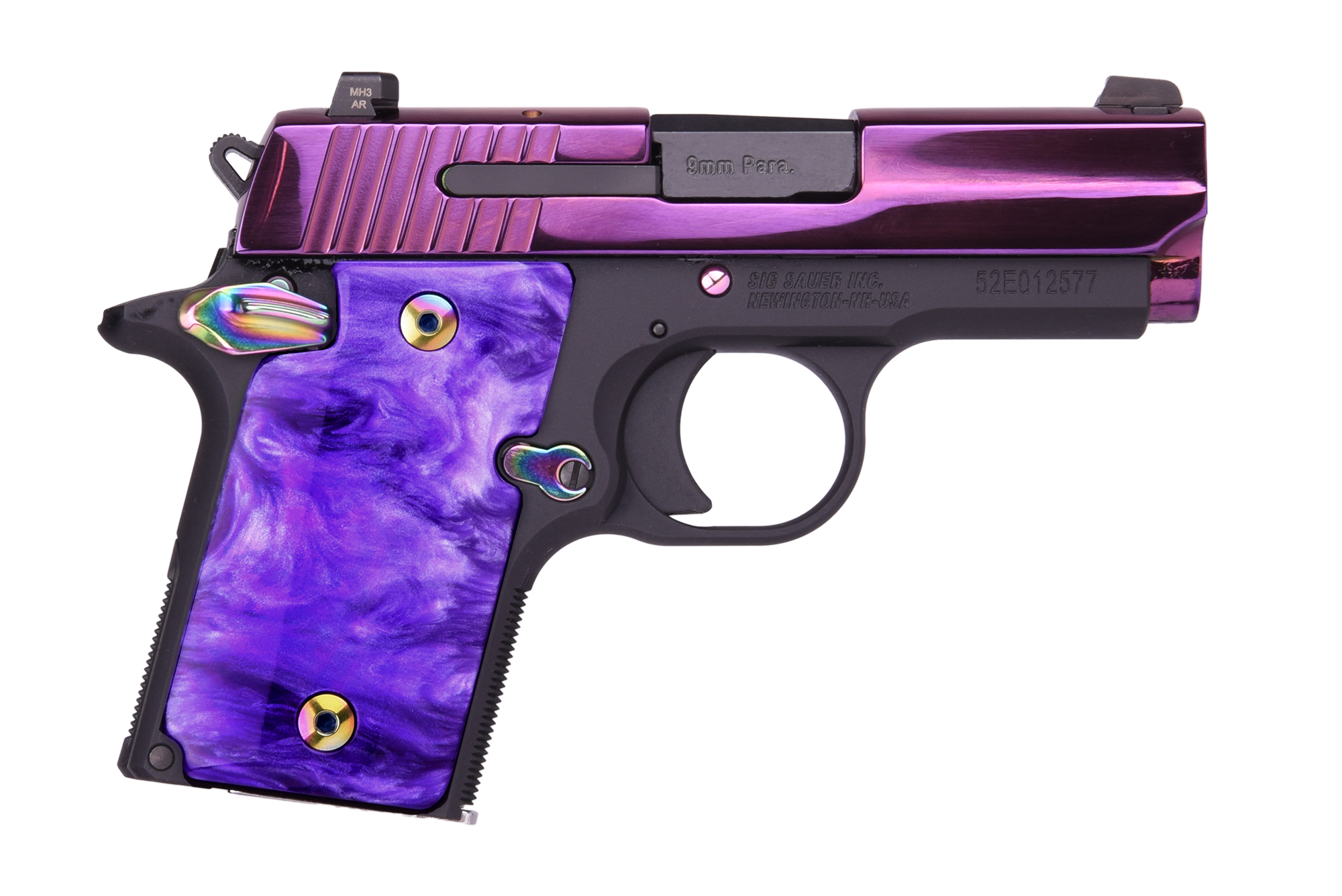 Sig Sauer Inc. P938 9Mm Purple/Slite Ambi 938-9-Psp-Ambi/Purple Pearl Si9389Pspambi