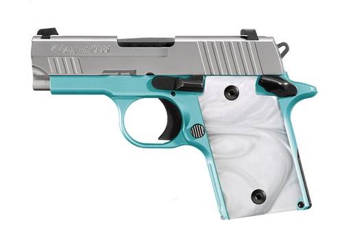 Sig Sauer Inc. P938 9Mm Robins Egg Blue Slite 938-9-Reb-Ambi Si9389Rebambi