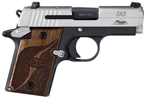 Sig Sauer Inc. P938 Sas 9Mm 2Tone Slite Ambi 938-9-Sas-Ambi Si9389Sasambi