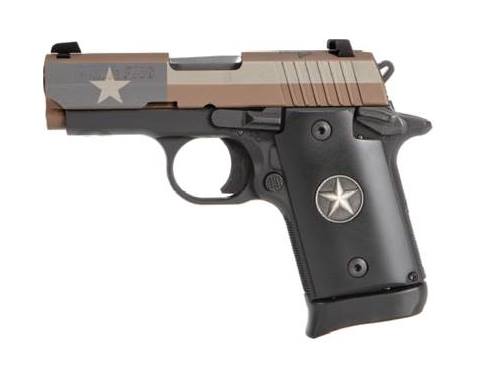 Sig Sauer P938 Texas Flag 9Mm Fde 938-9-Txf-Ambi Si9389Txfambi