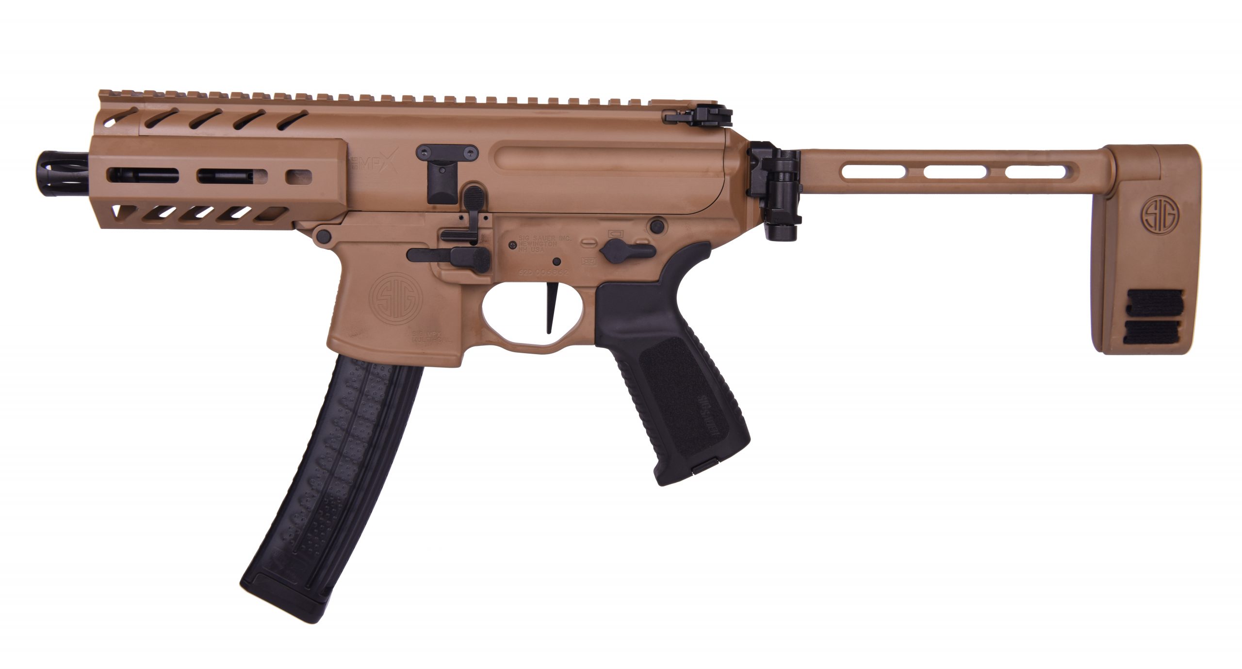 Sig Sauer Mpx Pistl 9Mm 4.5″ Coyote 30+1 Pmpx-4B-9-Coy|M-Lok Handguard Sipmpx4B9Coy Scaled