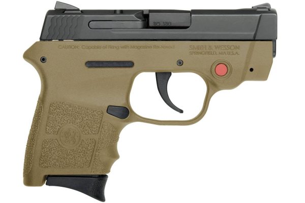 Smith And Wesson Bodyguard 380Acp 6+1 Fde Laser Integrated Crimson Trace Laser Sm10168