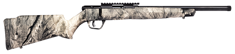 Savage Arms B17 17HMR BL/CAMO 16.5″ THD 70847| NRA MOSSY OAK OVERWATCH SVB22FVSRO