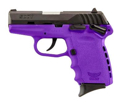 Sccy Industries Cpx-1 9Mm Blk/Purple 10+1 Sfty Purple Polymer Frame Sycpx 1Cbpu