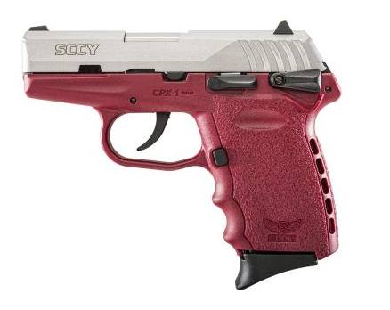 Sccy Industries Cpx-1 9Mm Ss/Crimson 10+1 Sfty Crimson Polymer Frame Sycpx 1Ttcr