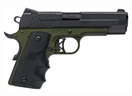 Sig Sauer Inc. 1911 Army Compact C3 45Acp 1911Co-45-Agf-C3 Sigtalo191145Acparmygreen