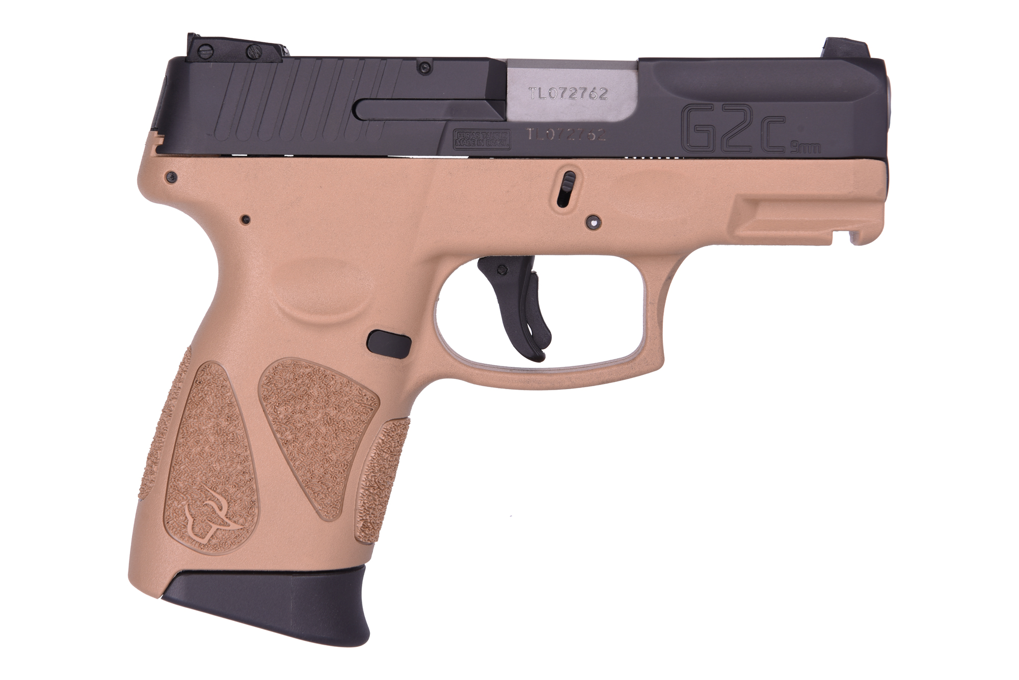 Taurus G2C 9Mm Blk/Fde 3.2″ 12+1 1-G2C931-12T Tag2Cfde