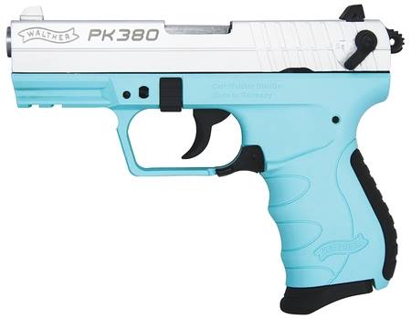 Carl Walther / Walther Arms Pk380 380Acp Nickel/Angel Blue Wa5050325