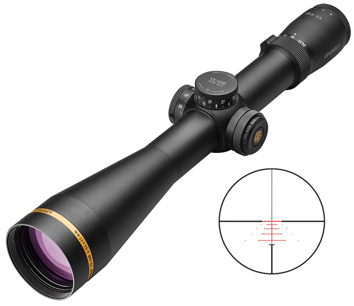 Leupold Vx-6Hd 4-24X52 34Mm Cds Vh Side Focus|Varmint Hunter Ret Lp171581