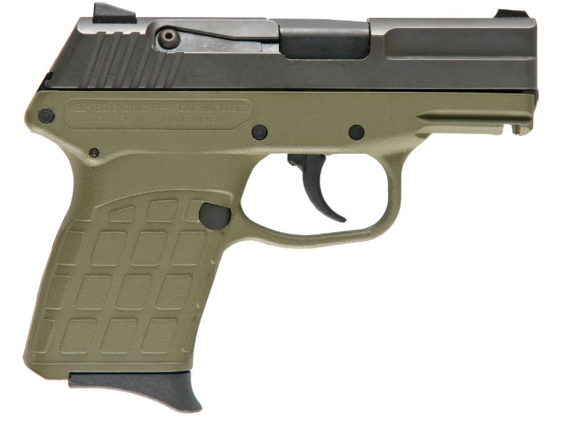 Keltec Pf-9 9Mm 7+1 Bl/Green Poly Blued Slide/Green Frame Pf9Green