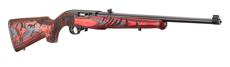 Ruger 10/22 Wild Hog 22Lr Red Lam # 31107 Engraved Wild Hog Stock Ru31107