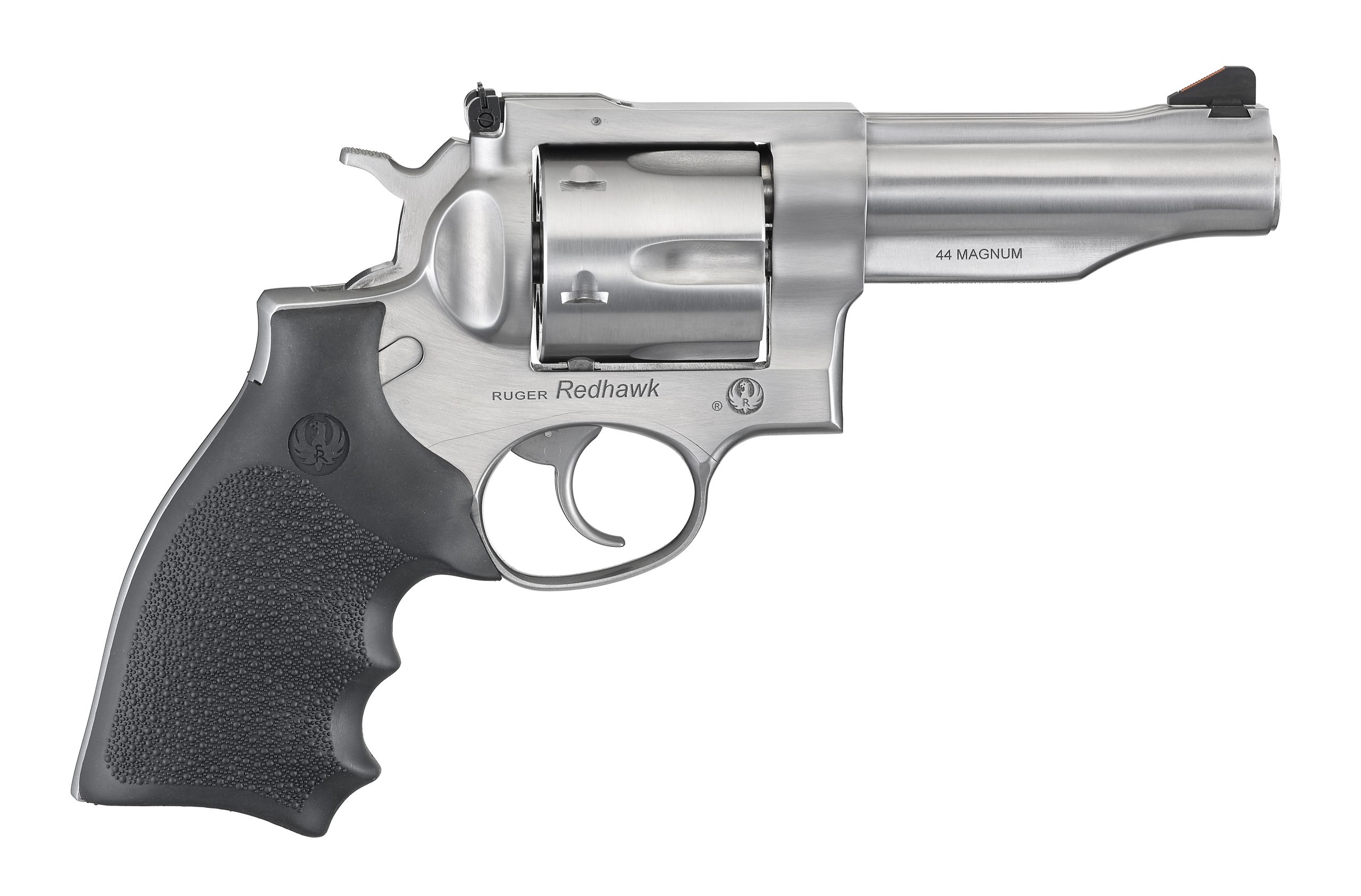 Ruger Redhawk 44Mag Da 4″ Ss As Cs 5044|Bbl Shroud|Rubber Grip Ru5044 Scaled