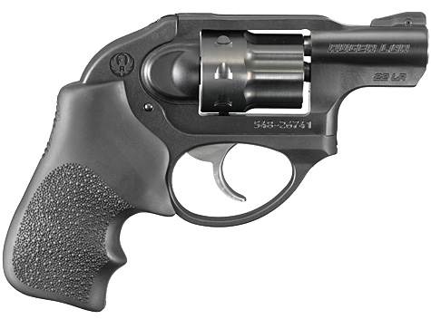 Ruger Lcr 22Mag Bl/Hogue Grp 6Rd Dao 5414 Rulcr