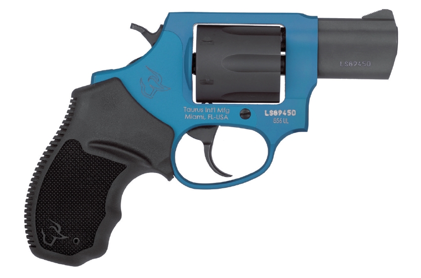 Taurus 856 Ultra Lt 38Sp Azure/Blk 2″ 2-856021Ulc09|Fixed Sgt|6 Shot Ta856Abul