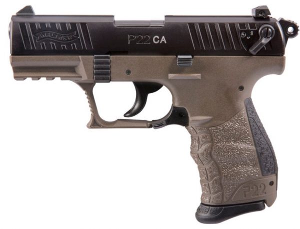Carl Walther Ulm/Walther Arms P22 22Lr Blk/Fde 10+1 3.4″ Ca California Compliant Wa5120363