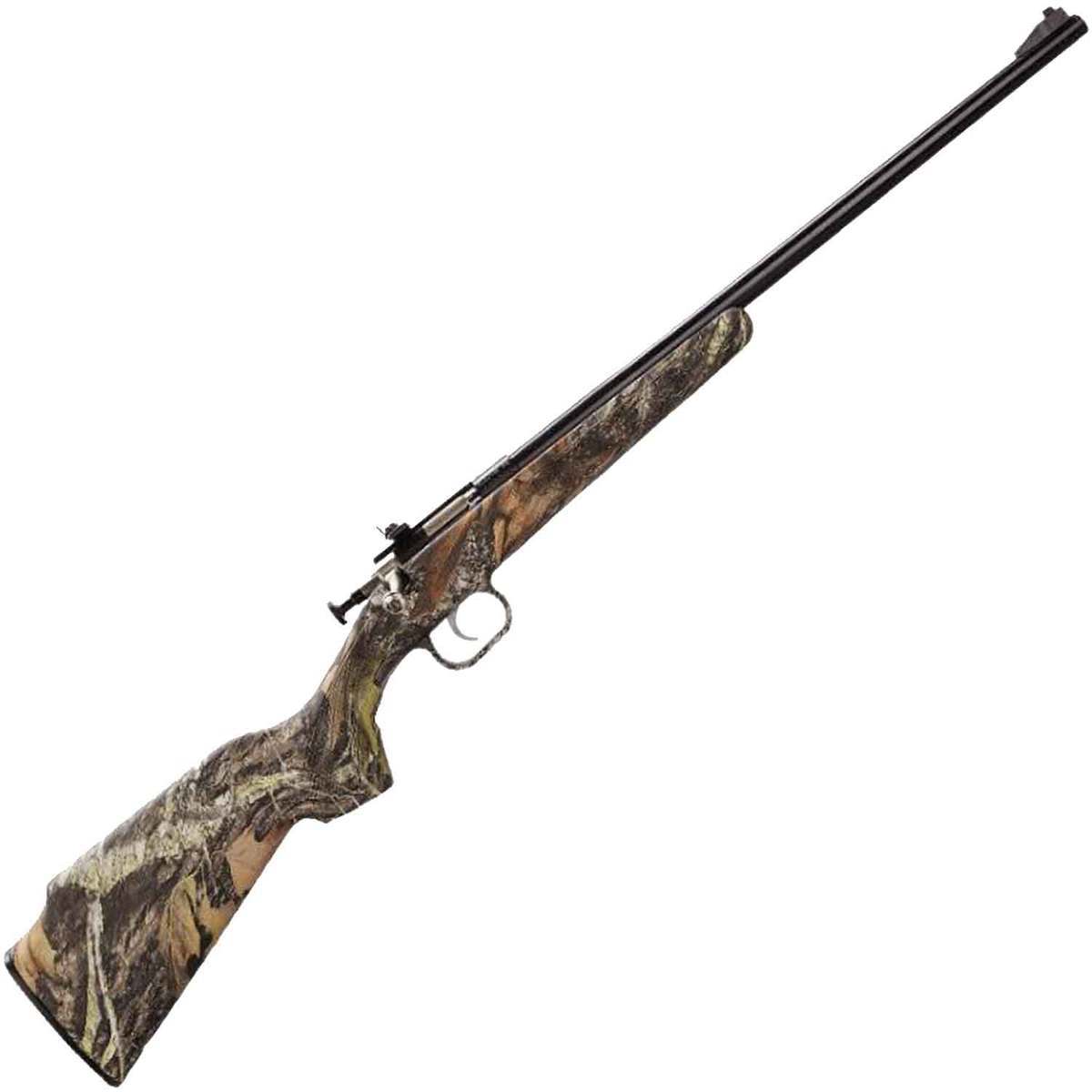 Crickett Synthetic Stock Compact Mossy Oak Break-Up Infinity Camo/Blued Bolt Action Rifle - 22 Long Rifle - 16.1In Crickett Synthetic Stock Youth Rifle 1477748 1