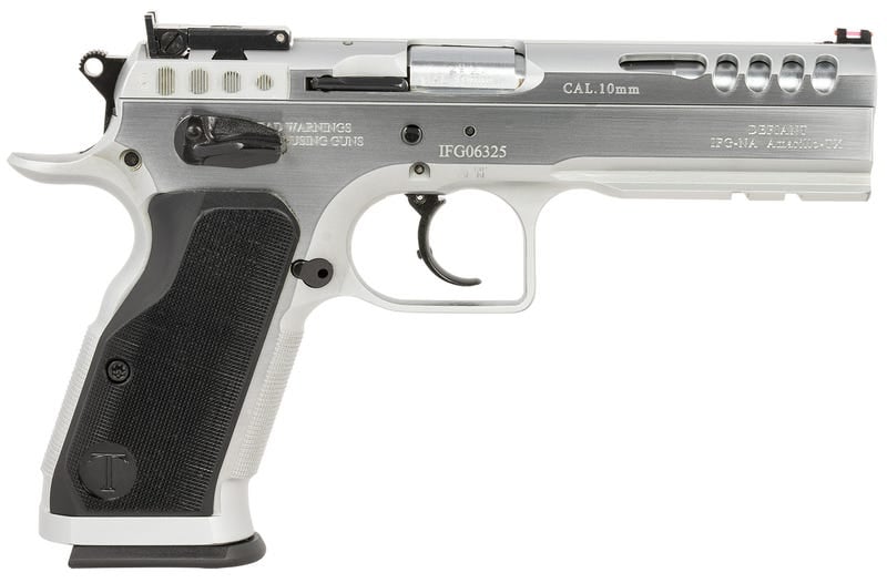 Tanfoglio Defiant Stock Master Chrome 10Mm 4.75&Quot; Barrel 13-Rounds 128377