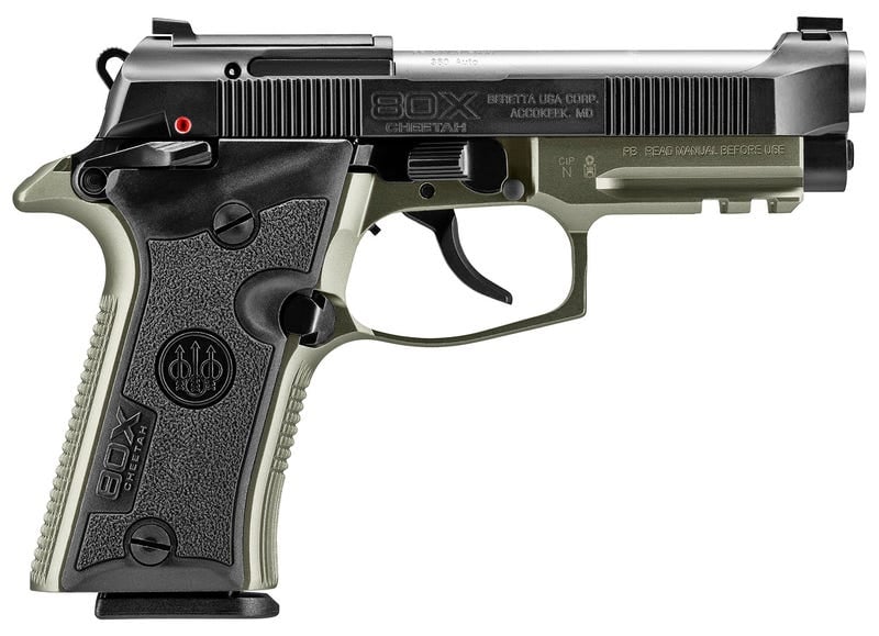 Beretta 80X Cheetah Black / Od Green .380 Acp 3.9&Quot; Barrel 13-Rounds Beretta 80X Cheetah Spec0712A 082442969466