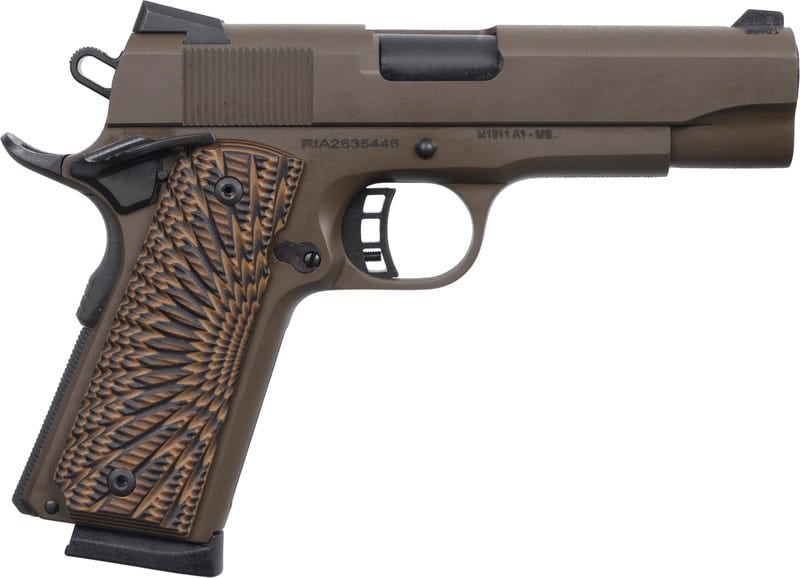 Rock Island Armory M1911-A1 Rock Patriot Brown .45 Acp 4.25&Quot; Barrel 8-Rounds Rock Island Armory M1911 A1 Rock 56462 4806015564621